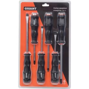 "Набор ударных отверток Gigant 6 шт GSI-6"
